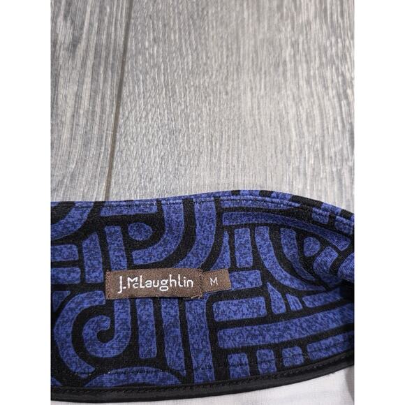 J.McLaughlin NWOT Bedford Purple Geometric Link Quarter Zip Dress Medium A004259 - Picture 6 of 11